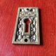 Victorian Eastlake Corbin Cushion Door Lock Key Hole Cover Antique Brass Escutcheons & Key Hole Covers photo 1