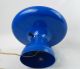 Vintage Blue & White Globe Plastic Pop Art Mushroom Table Lamp Light Mod Hippie Mid-Century Modernism photo 5