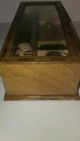 Vintage Antique Wooden Glass Writing Stationary Box Ink Bottle Stamp Boxes photo 1