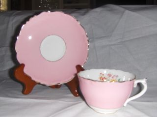 Coalport Teacup & Saucer - Pretty Pink photo