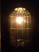 Antique Huge 40 Panel Bevel Glass,  10 Side Hanging Brass Gas Chandelier,  Electric Lamps photo 2