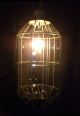 Antique Huge 40 Panel Bevel Glass,  10 Side Hanging Brass Gas Chandelier,  Electric Lamps photo 4