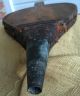Antique Fireplace Bellows Fire Starter - Turtle Back Wood And Leather Hearth Ware photo 2