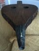 Antique Fireplace Bellows Fire Starter - Turtle Back Wood And Leather Hearth Ware photo 5