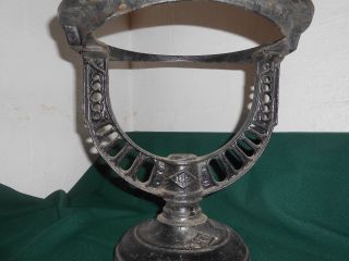 Antique Cast Iron Steel Hot Water Heater Stand Bell Planter Stand Steampunk photo
