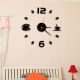 Removable Diy Acrylic 3d Mirror Wall Sticker Decorative Clock Black Clocks photo 1