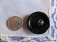 1340 – Stunning 1800’s Black Glass Imitation Fabric Purple Tinted Button Buttons photo 3