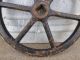Vintage Large Cast Iron Industrial Valve Handle Wheel Gear Steampunk Art Other Mercantile Antiques photo 10