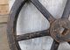 Vintage Large Cast Iron Industrial Valve Handle Wheel Gear Steampunk Art Other Mercantile Antiques photo 4