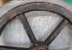 Vintage Large Cast Iron Industrial Valve Handle Wheel Gear Steampunk Art Other Mercantile Antiques photo 8