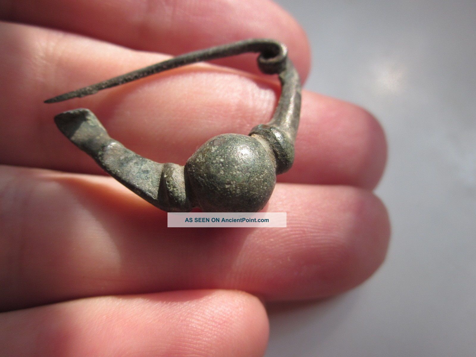 Ancient Bronze Fibula Thrace - Roman Period 1st Century Bc Roman photo