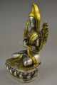 China Decorate Collectible Old Tibet Silver Carve Nepal Buddhist Buddha Statue Buddha photo 3