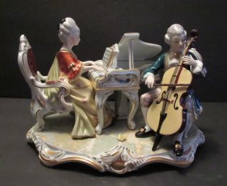 Sandizell Porcelain Musical Couple Figural Group For Mermiqayelya_0 Only. photo