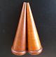 Danish Wood Salt Pepper Shakers Conical Shape Made In Denmark Mid-Century Modernism photo 1