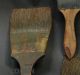7 Antique Paint Brushes,  Wood Grainer Tools,  Primitive Folk Art Wall Hangers Primitives photo 5