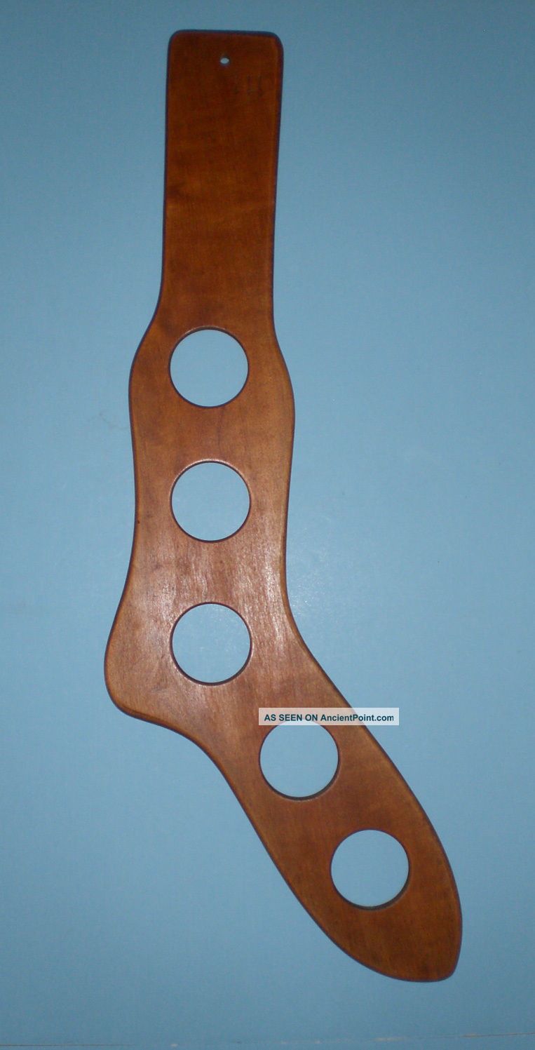 Primitive Old Wooden 5 Hole Sock Dryer Stocking Stretcher Laundry Shaping Tool Primitives photo