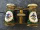 Le Maire Brass Hand Painted Enamel Mother Of Pearl Opera Glasses Telescopes photo 1