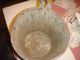 Antique Red Sap Bucket,  Staved Wood,  Metal Bands Primitives photo 1