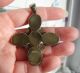 Extremely Rare Lge Victorian Egyptian Revival Multi Scarab Beetle Cross Pendant Egyptian photo 4
