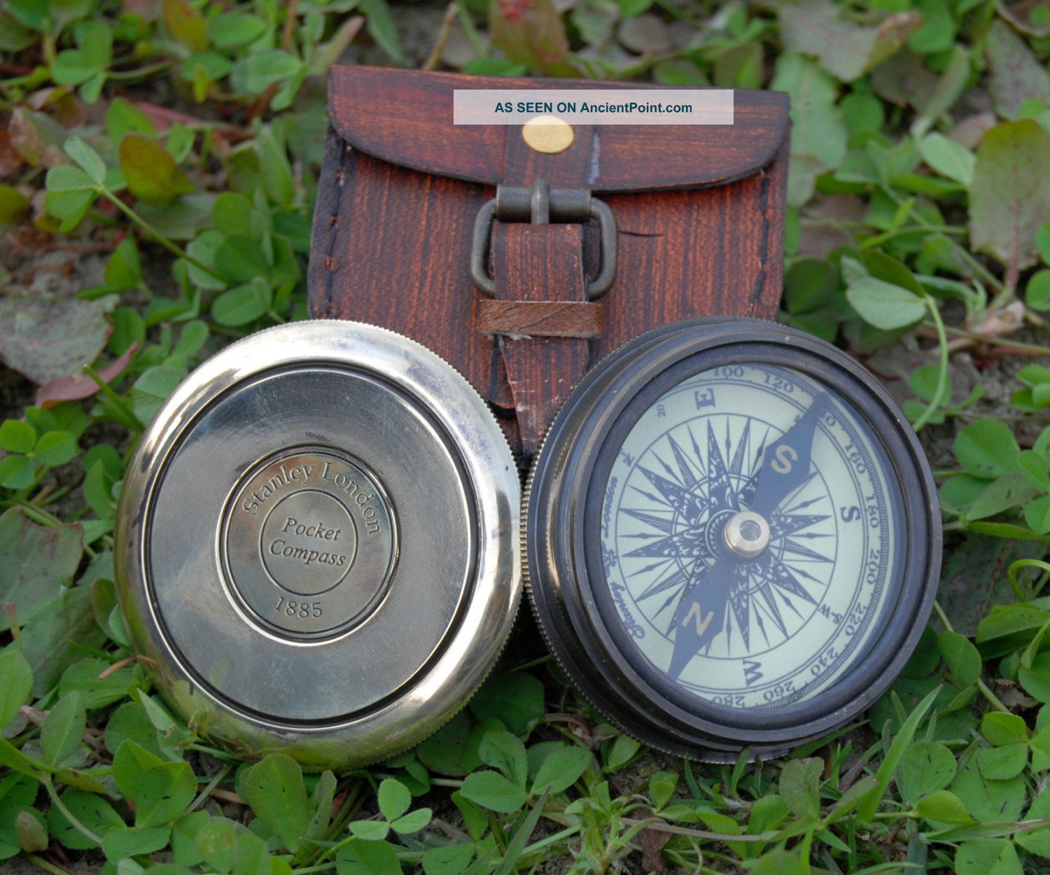 Vintage Robert Frost Brass And Copper Poem Compass With Leather Case. See more Vintage Robert Frost Brass and Copper Poem Com... photo