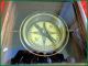 Solid Brass Gimble Woodglass Lid Box Compass Nautical Boxed Gimbled Compass Compasses photo 1