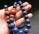 Ancient Chinese Lapis Lazuli Bead Mandarin Court Necklace Long 47 Inch Necklaces & Pendants photo 4