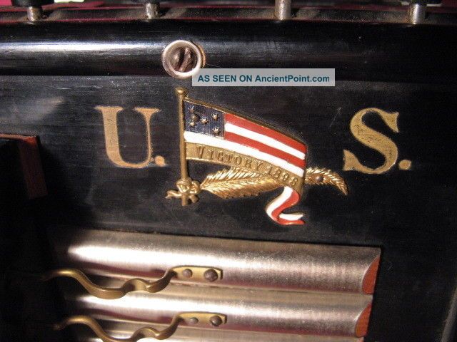 Rare 1898 Us Victory Spanish American War Contra Organ Accordion Keyboard photo
