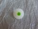 Antique 1800 ' S Glass Buttonlime Green Cone Bullseye Swirl Back Charmstring 733a Buttons photo 1