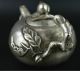 China Decorative Tibet Silver Carved Peach Shaped Teapot Teapots photo 1