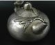 China Decorative Tibet Silver Carved Peach Shaped Teapot Teapots photo 2