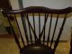 2 Antique Brace Back Windsor Side Dining Chairs 1900-1950 photo 2
