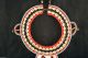 Maasai Wedding Ceremonial Beaded Collar With Shells Red,  Black Yellow Turquoise Jewelry photo 1