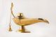 Décor Antique Stunning Brass Lamp & Lighting Vintage Aladdin Genie Chirag Hc 09 Other Maritime Antiques photo 3