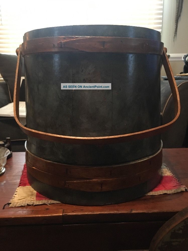 Primitive,  Antique Sugar Bucket Primitives photo
