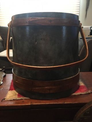 Primitive,  Antique Sugar Bucket photo