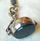 Antique Victorian Solid Silver Fancy Link Pocket Watch Chain & Agate Fob Pocket Watches/Chains/Fobs photo 6