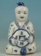 Lovely Chinese Old Porcelain Handmade Carved Child Statue Snuff Bottle Snuff Bottles photo 3