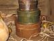 Primitive Trio Small Aged Nesting /pantry Boxes Drab Earthtone Colors Earlylook Primitives photo 4
