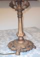 Antique Metal Based Table Lamp,  16 Inches Tall,  Base 6 1/2 By 6 1/2 Other Antique Home & Hearth photo 3