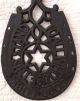 Antique Cast Iron Horse Shoe Trivet - Good Luck - To All Who Use This Stand 4 1/2x8 Trivets photo 2