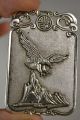 China Collectible Old Miao Silver Carve Hollow Out Monkey Horse Eagle Pendant Other Chinese Antiques photo 3