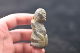 Old Chinese Hongshan Culture Jade Hand Carved Amulet Pendant L17 photo