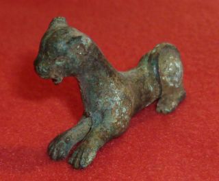 Roman Ancient Artifact Bronze Animal Statue / Statuette Circa 200 - 300 Ad - 2847 photo