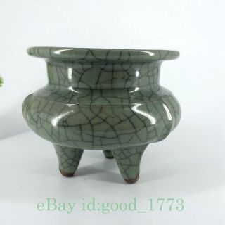 Pure Handmade Ancient Chinese Antique Ceramic Incense Burner photo