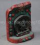 Unique Chinese Copper Inlay Turquoise Tibetan Buddha Statue Other Antique Chinese Statues photo 1
