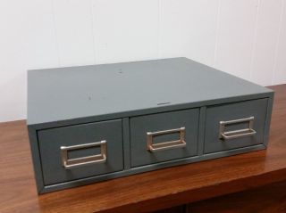 Vintage File Cabinets Mid Century Antique Metal Storage Desk Industrial Retro photo