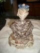 Vintage Cordey Half Figurine - Lady With Lace Shawl And Hand Up - Nr Figurines photo 3
