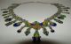 Rare,  Antique,  Moroccan Berber Silver 900 Necklace With Fine Enamel Other African Antiques photo 4