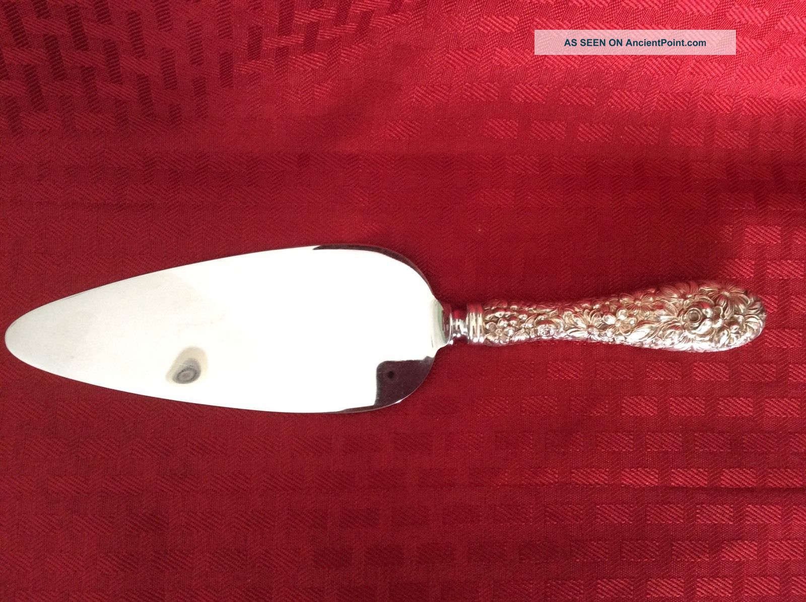 Stieff Sterling Silver Repousse Pie Or Cake Server Flatware & Silverware photo
