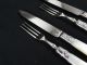 C1839 2 Antique Sterling Silver Collar Mother Of Pearl Handled Cutlery Sheffield Sterling Silver (.925) photo 5